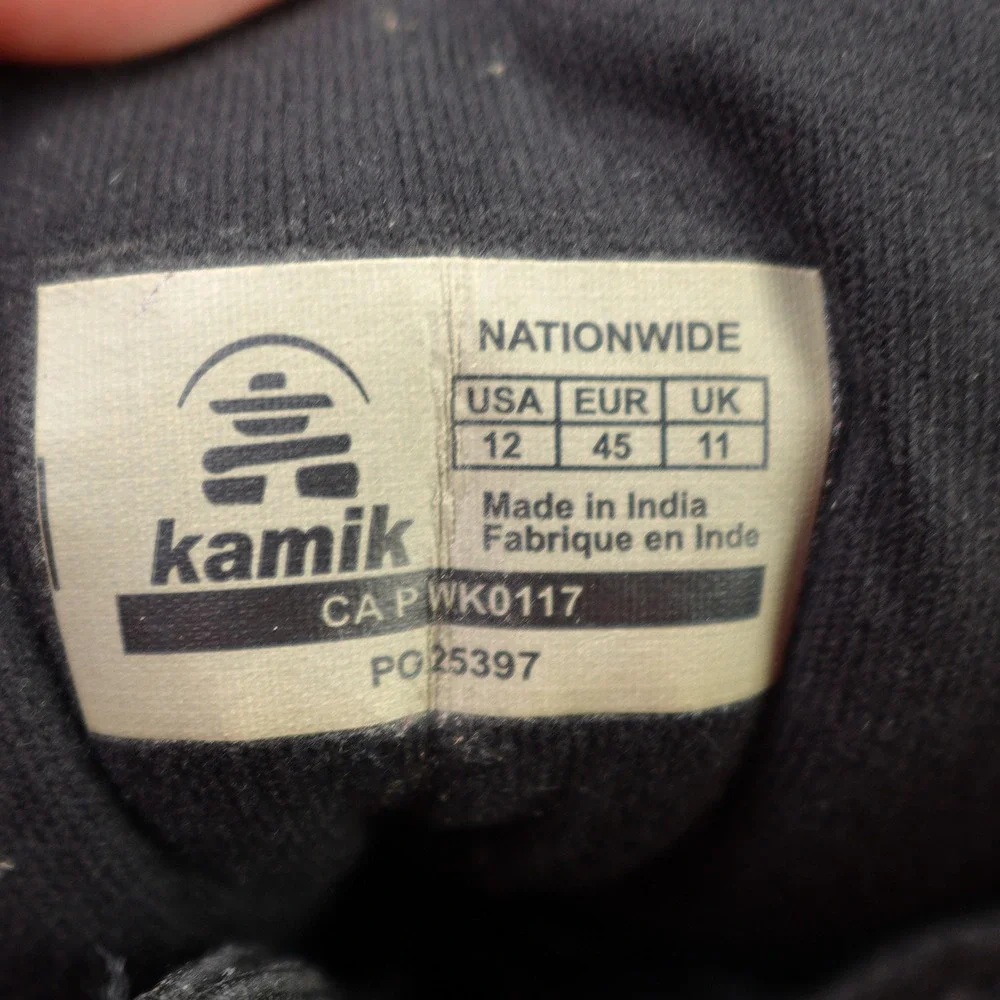 Kamik Nationwide Boots Mens 12 Brown Suede Waterproof Snow Pac 200g Thinsulate